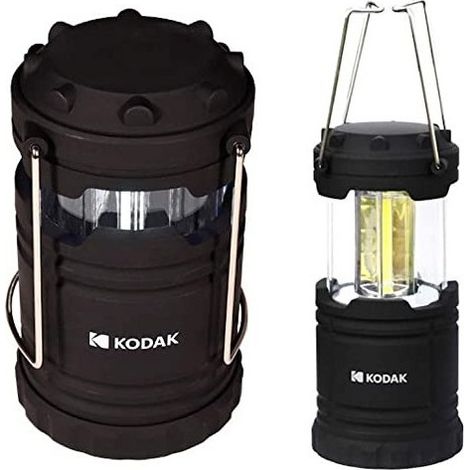 Linterna LED de camping KODAK, 400 lm, IP64, 3 pilas AA, extensible