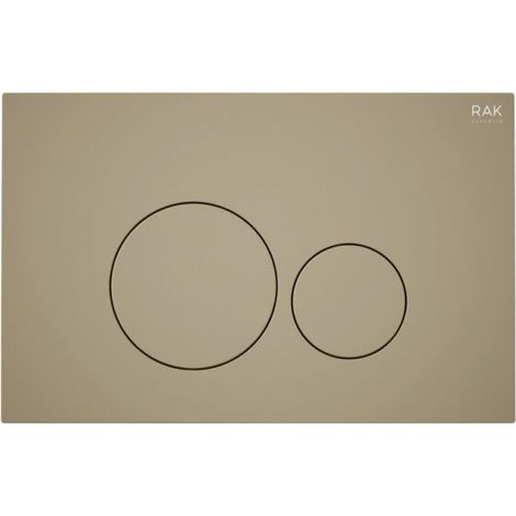 RAK Ecofix Round Dual Flush Plates - Matt Cappuccino (1/3)