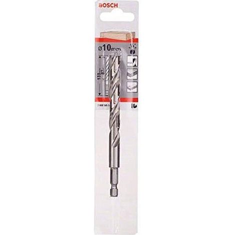 Broca HSS para madera Bosch 2 mm x 62 mm vástago hexagonal