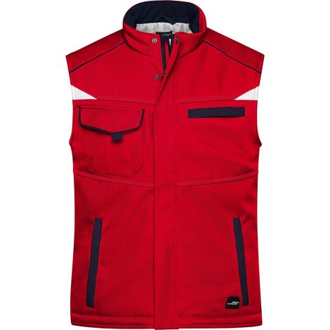 James & Nicholson Softshellweste mit warmem Innenfutter JN854 Gr. XL red/navy (1/5)