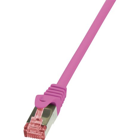 Cable reseau rose 0.50m SFTP blinde RJ45 cat6