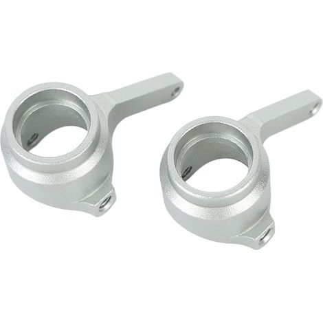 2Pieces Support de Direction en Aluminium pour ZD Racing 08421/08423/08425/08426/08427/08428 Argenté (1/5)