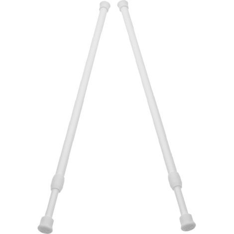Pieces Telescopic Curtain Rod Extendable Tension Rods for (1/5)