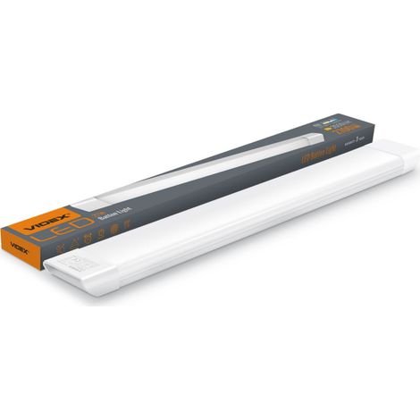 Lámpara LED de aluminio para montaje en superficie, 60 cm, 27 W, 3550 lm, 5000 K, Videx (1/4)