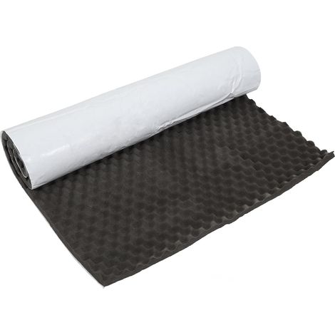 Tapis Isolation Phonique et Thermique Voiture Capot Moteur Porte 7-14mm Mousse à Mémoire Isonorisant 50x100cm Mousse À Mémoire De Forme, Épaisseur 7-14mm, Taille 50x100cm, Auto-Adhésif, Pour Capot, P (1/5)