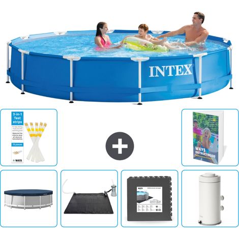 Frame Pool Rund - 366x76 cm - 7-teilig S53