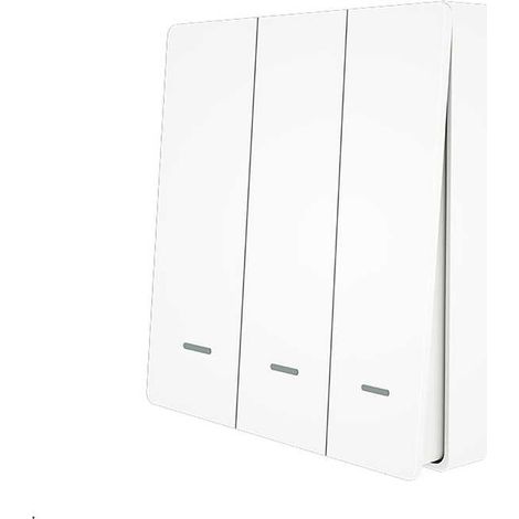 Telecomando Interruttore RF 3 Tasti, RF 433MHz, TUYA, Smart Life, 3V Con Pile CR2032 (non inclusa), 86X86X16mm, IP20, SH4493