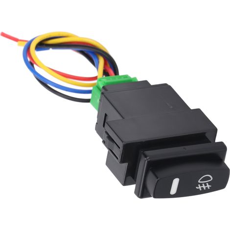 Interrupteur LED pour feux de brouillard avant, bouton avec voyant lumineux, installation 12V 10A véhicule