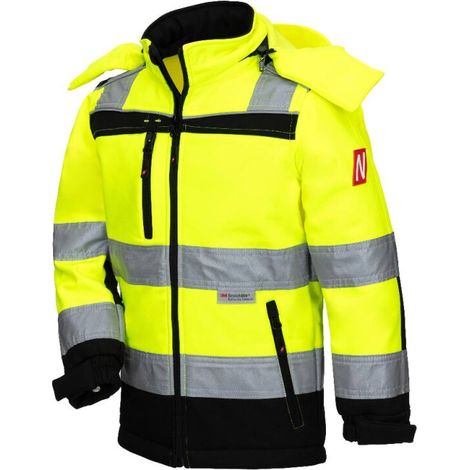 Warnschutz-Softshelljacke MOTION TEX KIDS 7171KIDS neongelb/schwarz Nitras Gr.122/128 (1/2)