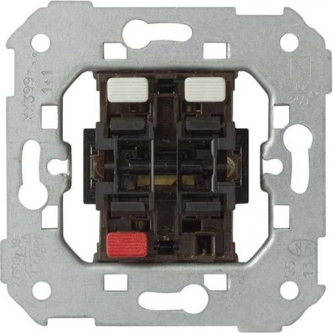 Interrupteur double Simon 82, mécanisme normalement ouvert, connexion rapide, 75399-39