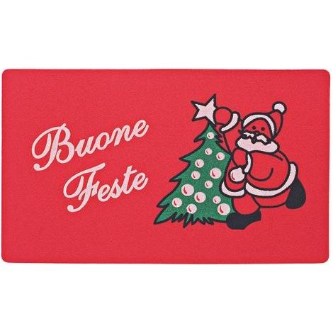 TAPPETI STELLA BUONE FESTE 40X67 ROSSI