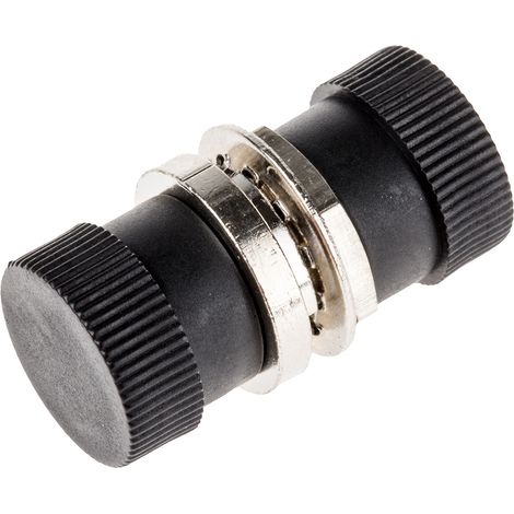 Adaptateur pour fibre optique, FC vers FC Multimode Simplex, Noir ( Prix pour 1 ) (1/2)