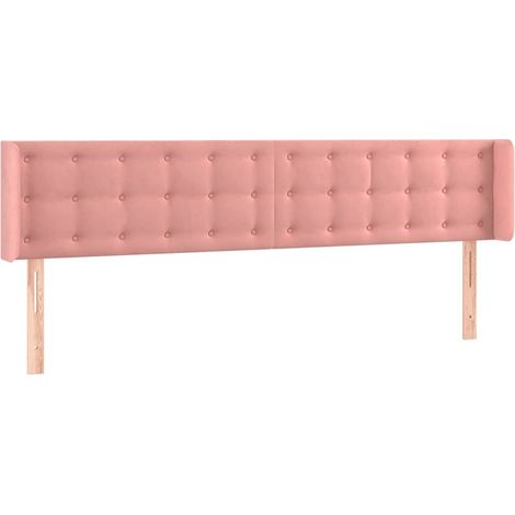 Maison Exclusive - Cabecero de terciopelo rosa 183x16x78/88 cm (1/5)