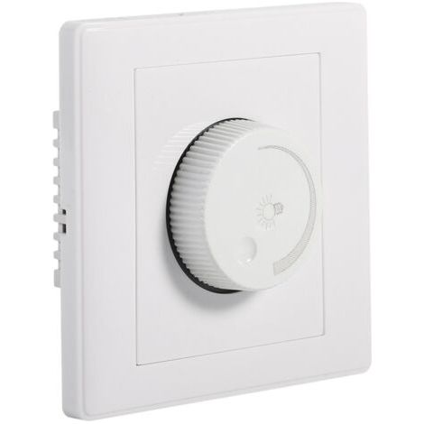 Interruptor giratorio de pared para lámpara, 1 unidad, controlador de brillo, panel regulador, nuevo (1/5)