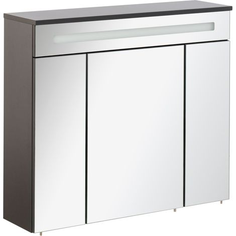 FACKELMANN Kara LED Spiegelschrank Korpusfarbe: Anthrazit (1/5)