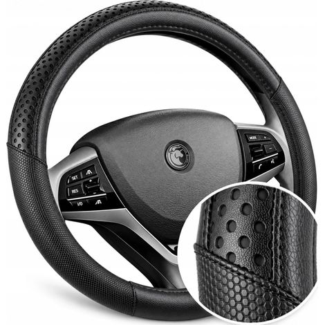 Coprivolante sportivo nero universale in ecopelle (1/5)