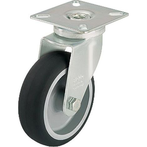 Roue de guidage LPA-TPA 75G charge limite 75 kg roue diam. 75 mm, taille plaque 60x60mm (1/2)