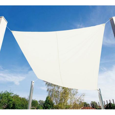 Vela quadrata 3x3 m color ecrù con corde MALIGI HOME MG/INDACO Ecrù