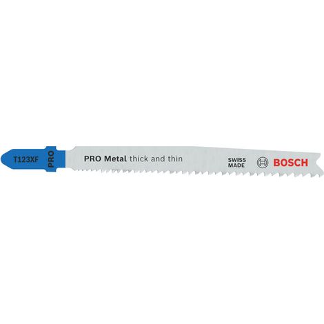 Bosch metal PRO Metal thick and thin T123XF Jigsaw Blade 100mm 100pcs 2608638700
