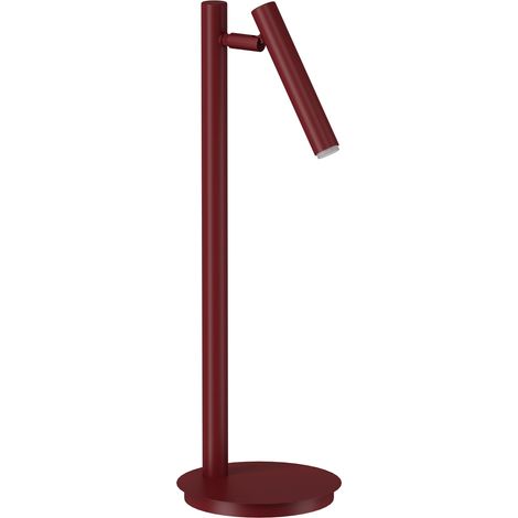Lampe de bureau moderne bordeaux à abat-jour mobile 1xG9 3W SOPEL Sigma Lighting