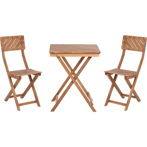 Bistro Set klappbar ARDORE Eukalyptusholz Braun