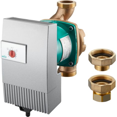 OVENTROP Bomba de circulación de alta eficiencia para juego de circulación de agua potable Regumaq X-80, Wilo PARA MAXO-Z 25-180-10-F02, 1381592