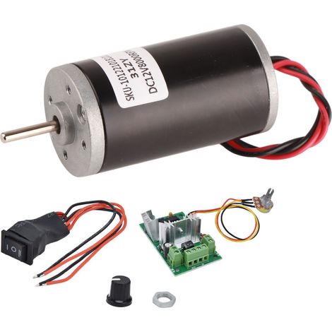 Moteur à aimant permanent CC silencieux, mini moteur haute vitesse, rotation horaire/antihoraire pour générateur DIY, 12 V, 8 000 tr/min (1/5)