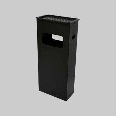 Cestino gettacarte con posacenere cm 33x18x70h (1/2)