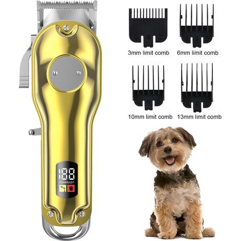 Tondeuse électrique pour animaux / Tondeuse de toilettage pour chiens — Boîtier métallique, électrique, fonctionnement silencieux — Un best-seller en animalerie (1/5)