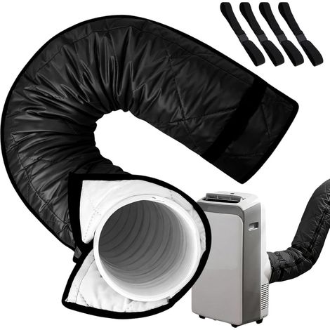 Guaina isolante per tubo flessibile del condizionatore portatile, coprivalvola regolabile, guaina protettiva per tubi resistente al calore, robusta e durevole, adatta per uso esterno, texture fine, 22