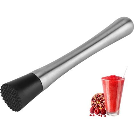 pc Stainless Steel Cocktail Muddler, Mojito Stick Bar, Fruit Masher, Mixer, Ideal Bartender Tool, Cups with Edges (1/5)