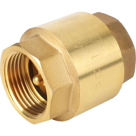 Clapet anti-retour unidirectionnel fileté en laiton de haute précision pour eau, gaz et fioul (G3/4") (1/5)