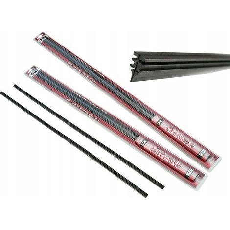 Gommini piatti per tergicristalli auto, 710 mm, 2 pezzi (1/2)