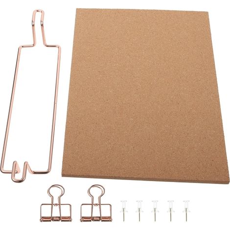 Tableau D'affichage en Liège Marron pour Bureau Cadre en Métal, Design Créatif, Affichage de Messages Solide, pour Photos et Notes (1/5)