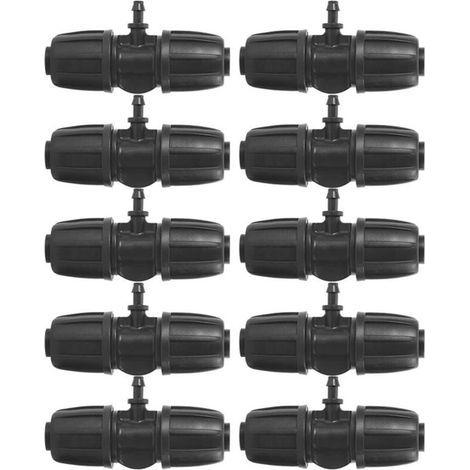 BUNTHAUS 10 Capillaires 8/11 pour Irrigation Micro-Pulvérisation, serrure à trois voies 6mm, joints anti-tombée (1/5)