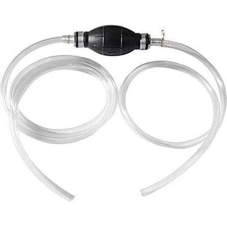 Manual Water Pump, Manual Siphon Pump, Liquid Transfer Pump for Water, Hand Siphon Pump for Gasoline, Suction Transfer Pump for Gas, Oil, Water, and Fuel with 2 Eco-Friendly Hoses (10 mm) (1/5)