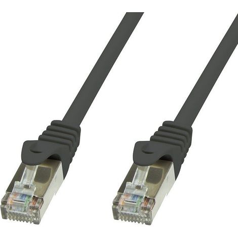 Techly Professional Cavo di rete Patch in rame Cat.6 Nero SFTP LSZH 2m (1/2)