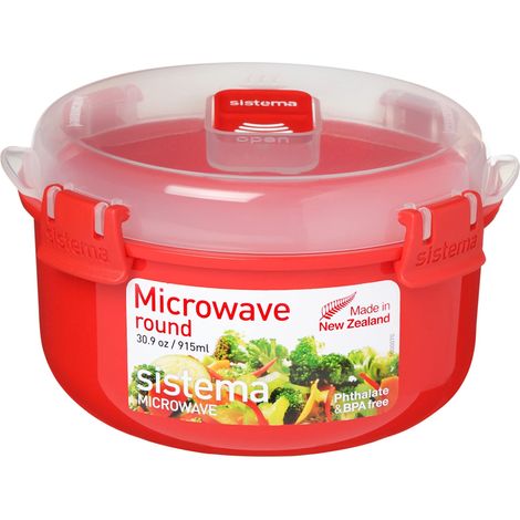 Contenitore da cucina tondo per microonde SISTEMA in polipropilene 0,915 (1/5)