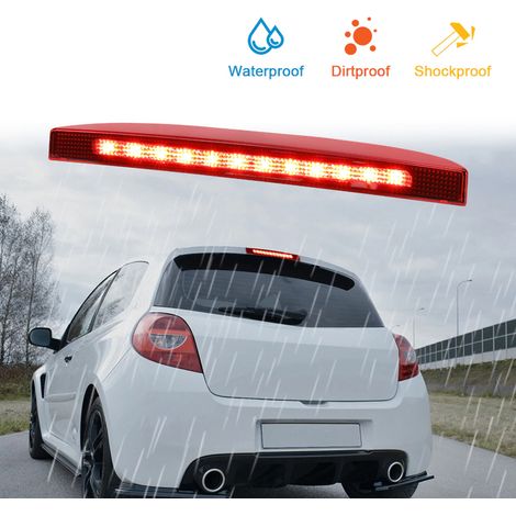 Kit Luce Terzo Stop a Led Singolo Rosso Per Renault Clio II 98-05 Clio MK III Hatchback Box 2005- OEM 7700410753 (1/3)