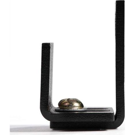 Rail De Porte Coulissante - Rail Pour Porte De Grange - Rail De Plancher En Acier Noir Mat - 200 Cm - Avec Accessoires (1/3)