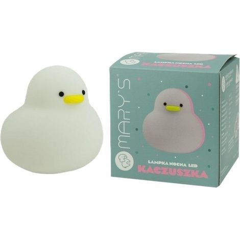 Lámpara de noche LED infantil, pato blanco MW20723