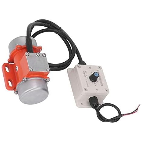 Moteur Électrique Vibrant DC12V, Vibrateur à Béton sans Balais, Alliage d'Aluminium et Cuivre Rouge, Force de Vibration 20kg 4000RPM avec Régulateur de Vitesse (1/5)