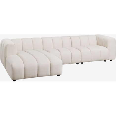 Divano componibile 3 pezzi con chaise longue sinistra in tessuto bouclé Eliot SKLUM             (1/5)