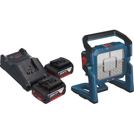 Bosch GLI 18V-5000 Akku Bauleuchte 18 V 5000 lm + 2x Akku 5,0 Ah + Ladegerät (1/5)