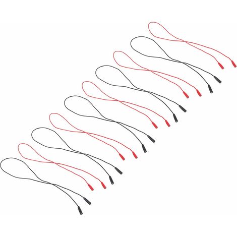 Kit de 5 cordons de test banane femelles-femelles 2 mm² (0,44 mm²) 1000 V 15 A (1/5)