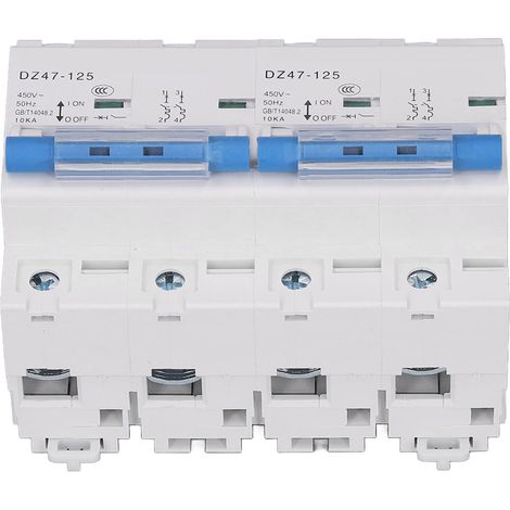 Interrupteur Sectionneur Automatique 10kA, Double Puissance Manuelle, Rail DIN, AC450V 100A, Disjoncteur Compact (1/5)