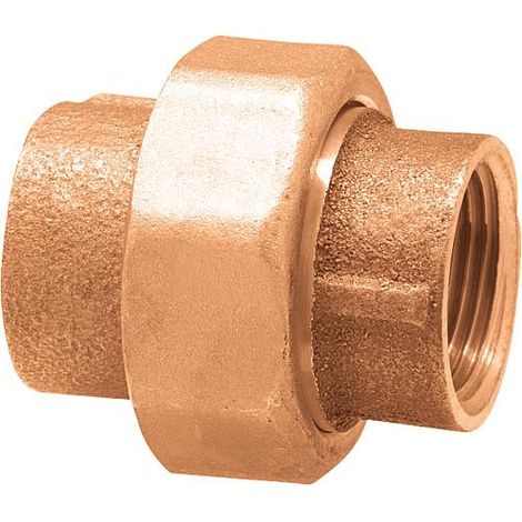 Raccord filete en laiton rouge Raccord visse, joint conique Type 3340, 1/4" (fem/male)
