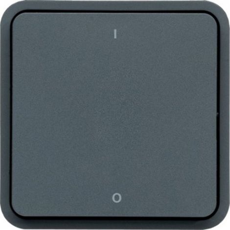 cubyko Interrupteur bipolaire marqué 0/1 associable gris IP55 (WNA008) (1/2)