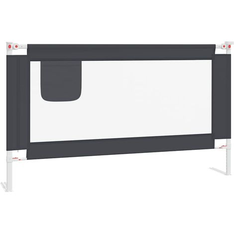 Maison Exclusive - Kleinkind-Bettschutzgitter Dunkelgrau 140x25 c