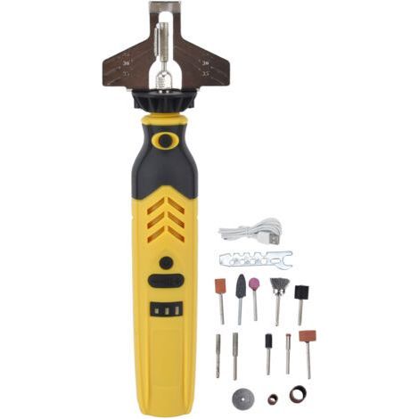 Chain Saw Sharpening Kit, DC3.6V 1500mAh, Chain Saw Grinder Tool Set, USB Saw Sharpener, Chain Grinding Machine (1/5)